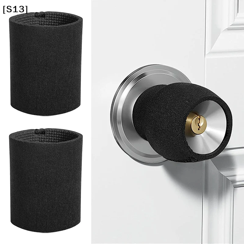 Anti-tatic Door Knob Cover oft Round Rubber Door Handle Cover Waterproof Door Handle Protector Home Accessory[][S13]