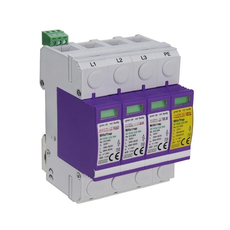 150 فولت 275 فولت 320 فولت 385 فولت التيار المتناوب T2 3 P + N TT3 + 1 SPD 20kA 40kA مصدر الطاقة الجهد المنخفض ثلاث مراحل عرام القامع المعدات