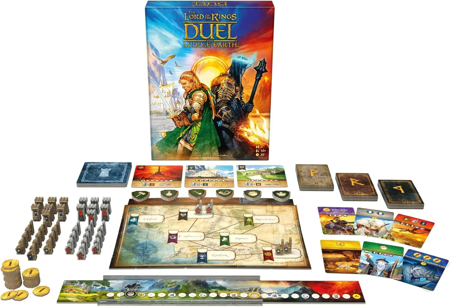 Repos Production The Lord of the Rings  Duel for Middle-Earth  Board Game 2 Players 30 Minutes Playing Time