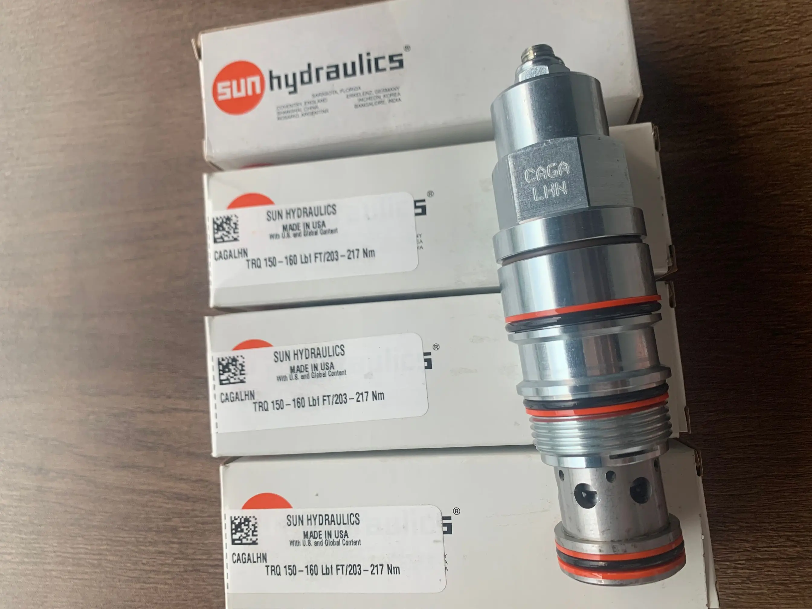 CAGALHN CAGA LHN CAGA-LHN SUN HYDRAULICS Original3:1 نسبة تجريبية، صمام موازنة بفتحات تهوية - مخزون مرجعي في الغلاف الجوي