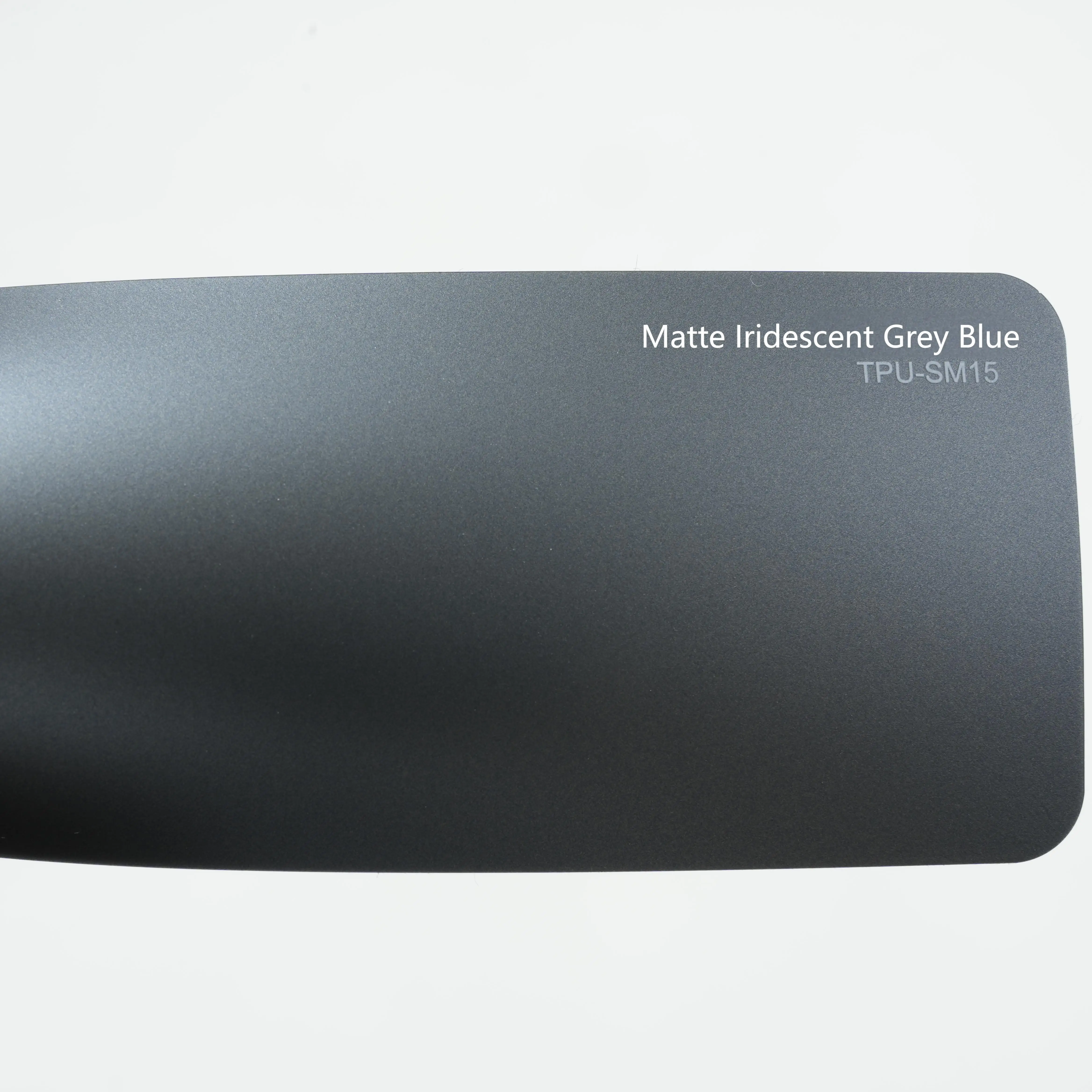 Hyper Matte TPU Color PPF Film Self-Healing No Yellow Peel Metallic Body Wrap for Cars TPU Matte Iridescent Grey Blue