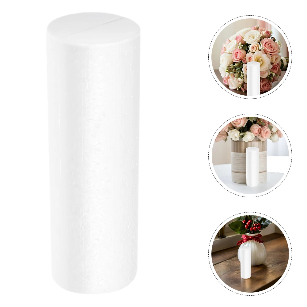 

6 PCS Foam Cylindrical Decoration Craft Decorations DIY Cylinder Ornament Arts and Crafts Shapes Supplies Tubes