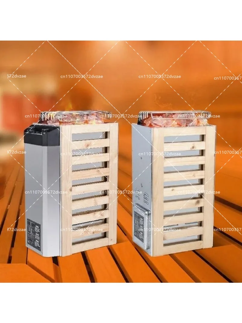 220V Stainless Steel Sauna Heater for Home Use, Indoor Heating Furnace Room Dry Steam Equipment