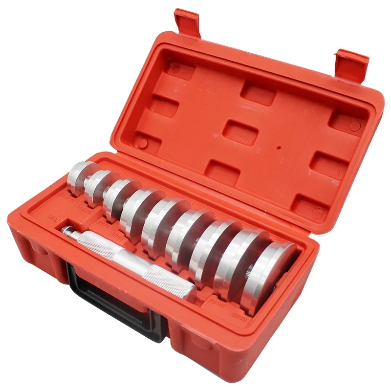 

=10 Pcs Bearing Race Installation Tools Bearing Outer Ring Seat Ring Oil Seal Sealing Ring Rubber Sleeve Pressing Tool