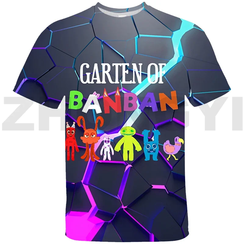 New Design Garten of BanBan 2 Short Sleeve Men Clothing Kids Anime Tshirt Harajuku Oversized T Shirt 3D Hip-Hop High Street Tees