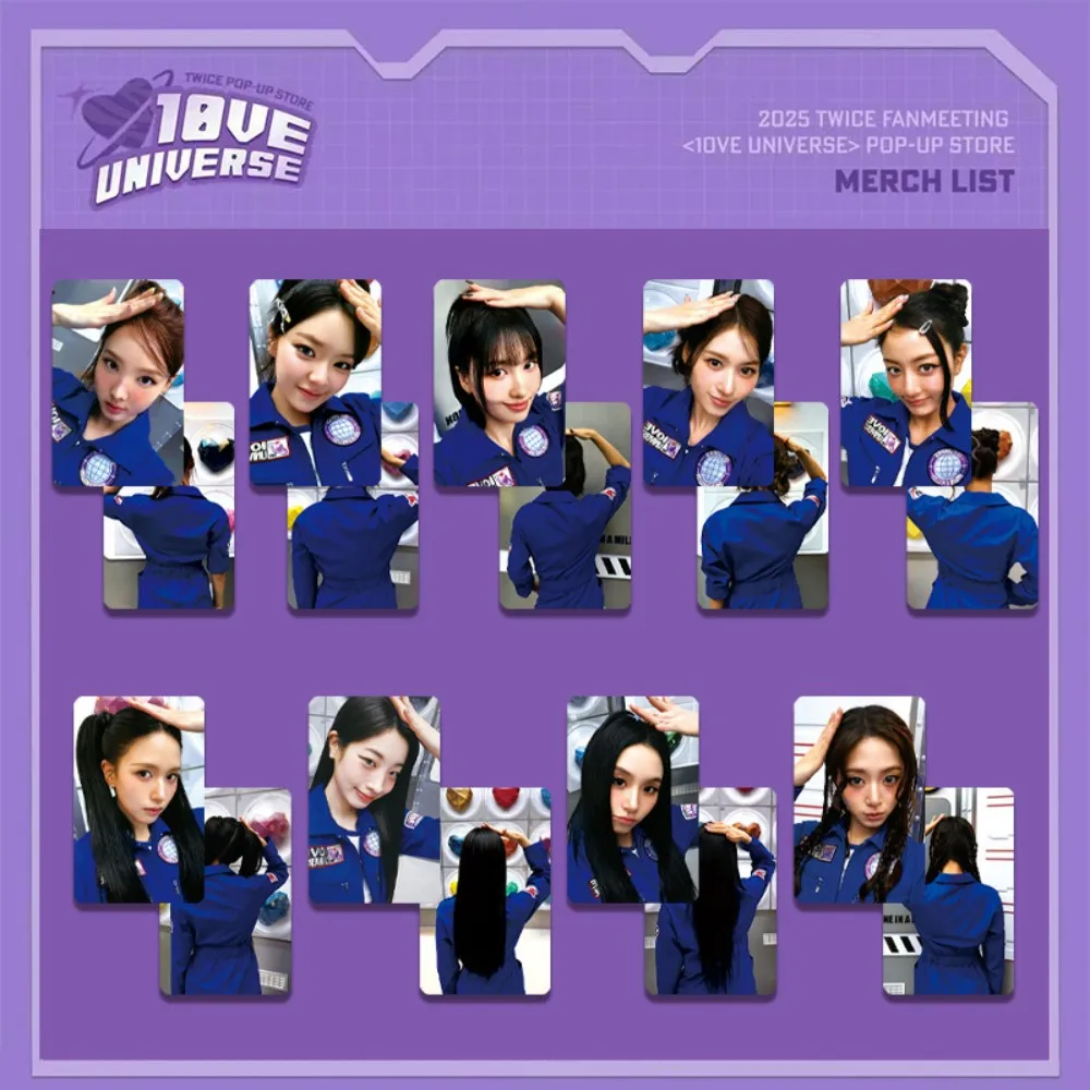 9枚入り 新品 KPOP 10周年記念 韓国ポップミュージックグループ コレクションカード イム・ナ・ヨン サナ ツユ ミナ 誕生日テーマパーティー スモールカード