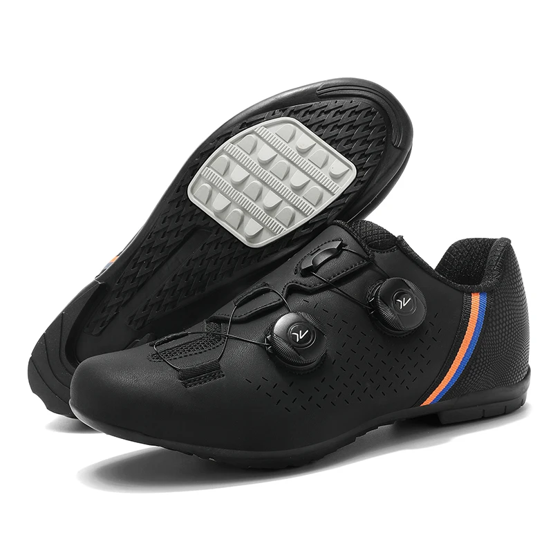 Summer new road unlocked bicycle professional cycling shoes both men women unlocked bicycle shoes super riding shoes breathable