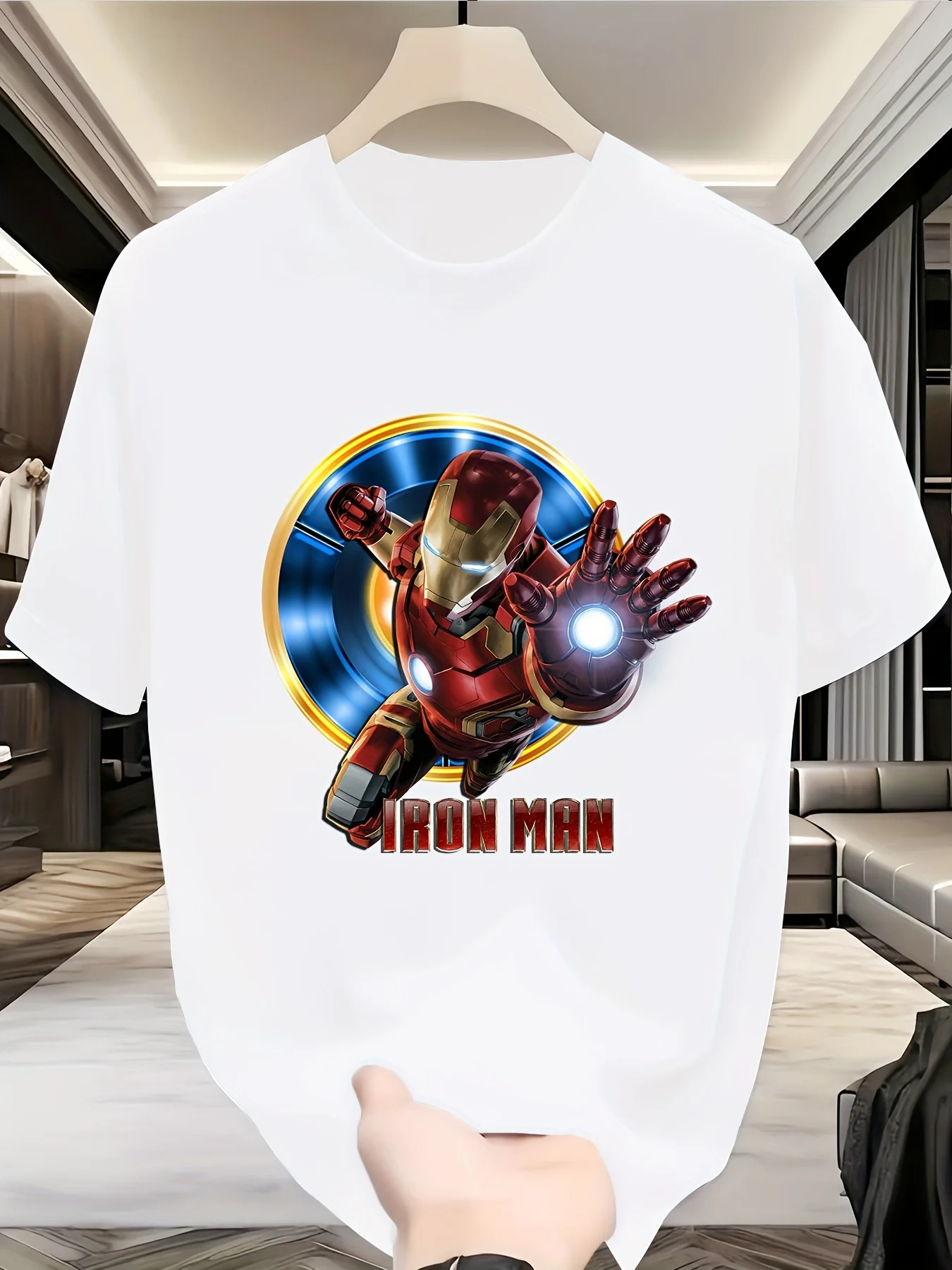 

Marvel Iron Man Boy Marvel Men Summer T-Shirt Kids Girl Family Father Son Clothing Casual Oversized Women Short Sleeve Y2k Top