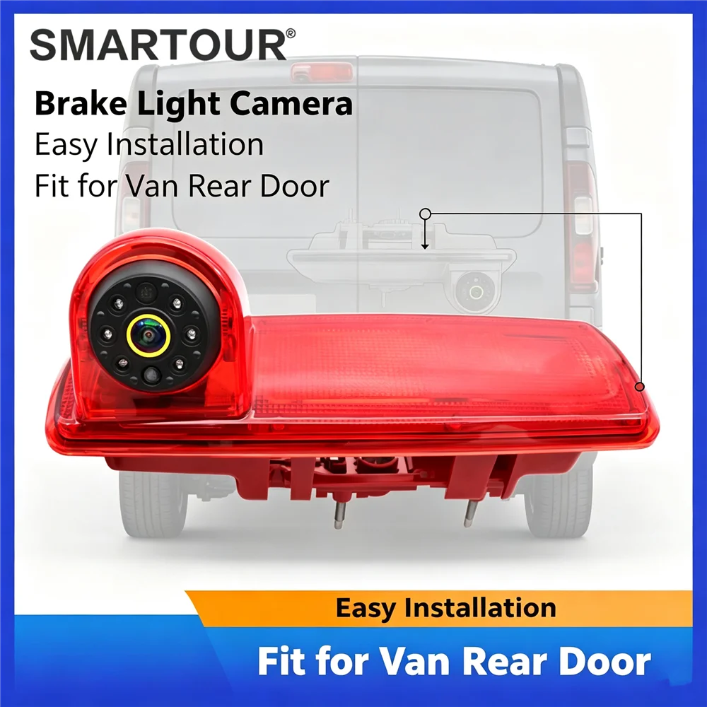 AHD 1080P Third Brake Light Reverse Camera For Renault Trafic Vauxhall Vivaro Nissan Primastar Van Adjustable Lens IR Night Visi