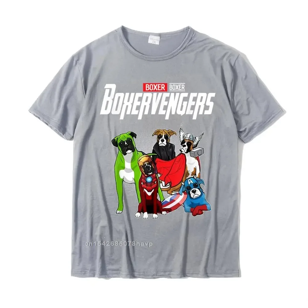 Boxervengers T-Shirt Funny Dog Boxer Shirt Gift T-Shirt Cotton Mens Top T-Shirts Simple Style T Shirt Coupons Personalized