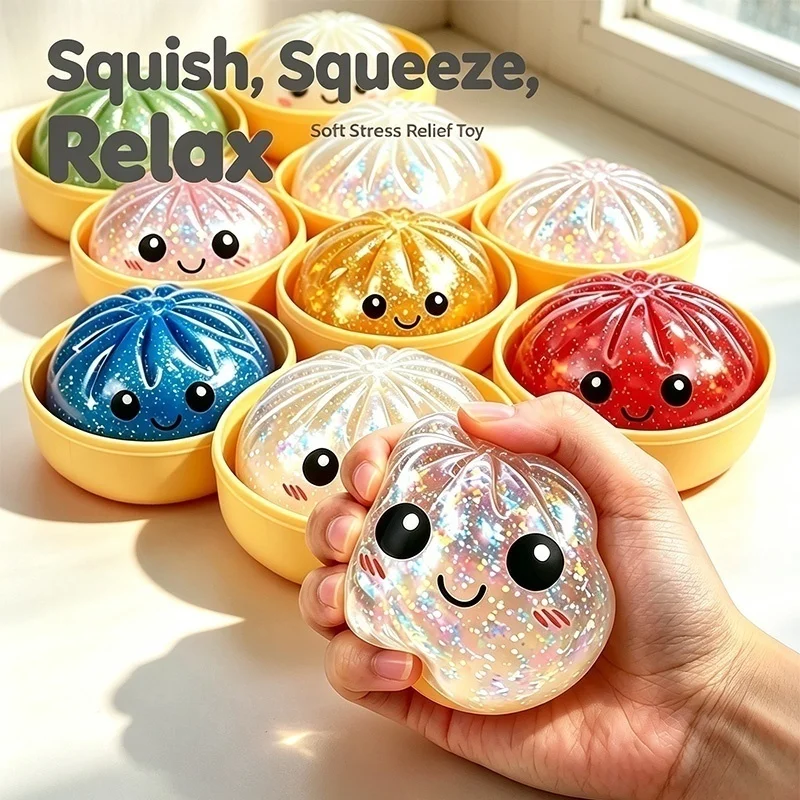 bolas-anti-stress-fofas-em-formato-de-bolinho-cozido-a-vapor-com-glitter-caixa-surpresa-macias-elasticas-e-apertaveis-brinquedos-sensoriais-para-alivio-da-ansiedade-e-estresse-presente-terapeutico