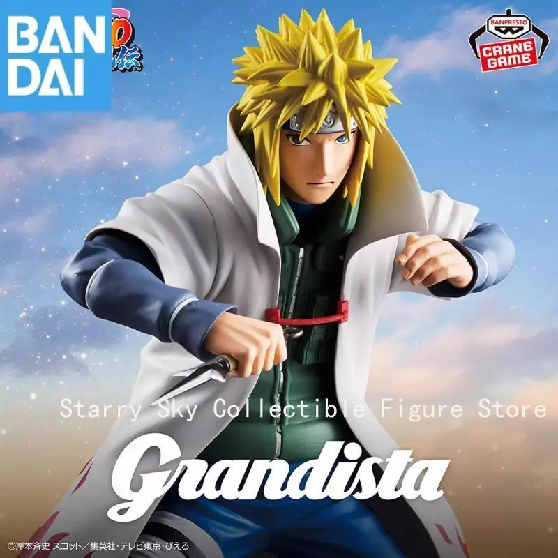 

Genuine Bandai Namco Banpresto Naruto Shippuden Grandista Namikaze Minato Original Anime Figure Model Collector Figurine Toys
