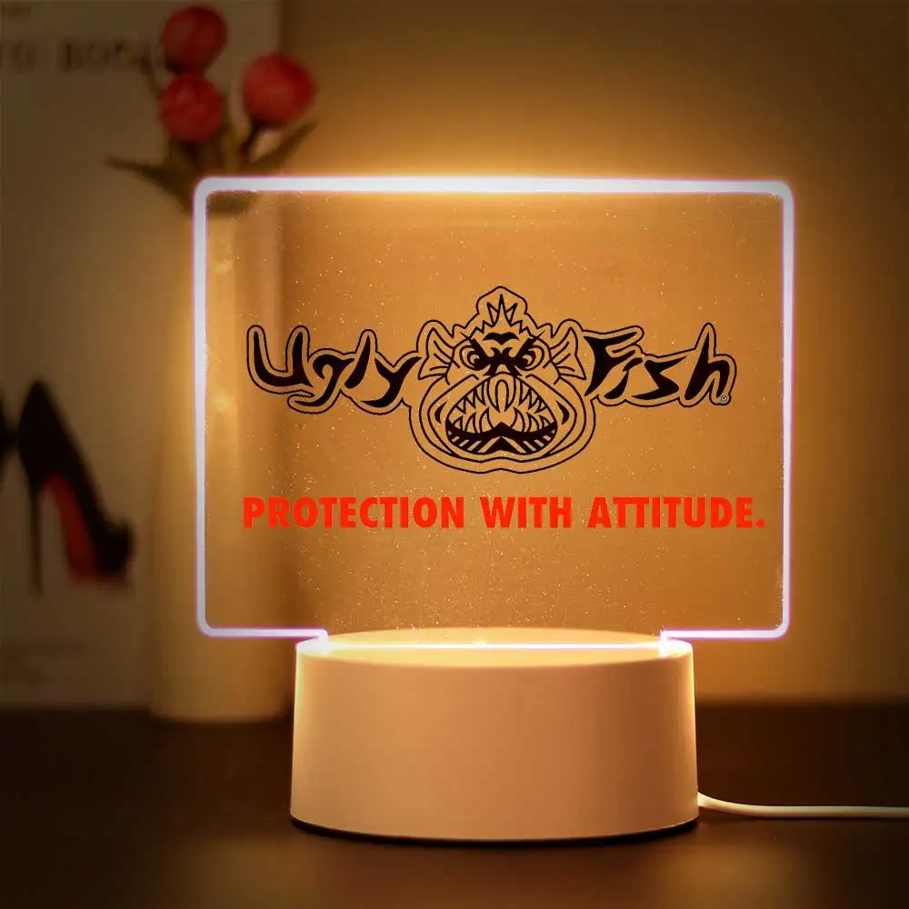 1pc  Cartoon fish Ambiance lamp  3D Visual Acrylic Lamp Room Decor Kids  for Room Decor for Room Decor