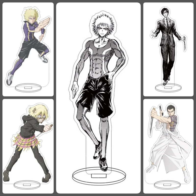 

Anime Ninja Vs. Gokudo Acrylic Stand figure Shino Ha Tanaka/Kiwami Kimura Stand Plate Cosplay Prop Decor Cartoons Gifts
