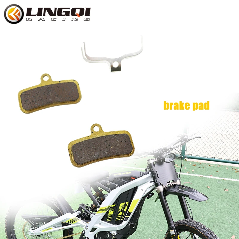 

LING QI SURRON Light Bee X S Brake Pads SUR RON SUR-RON Front Rear Silent Disc Brake Pads for Pit Dirt Bike Electric Motorcycle