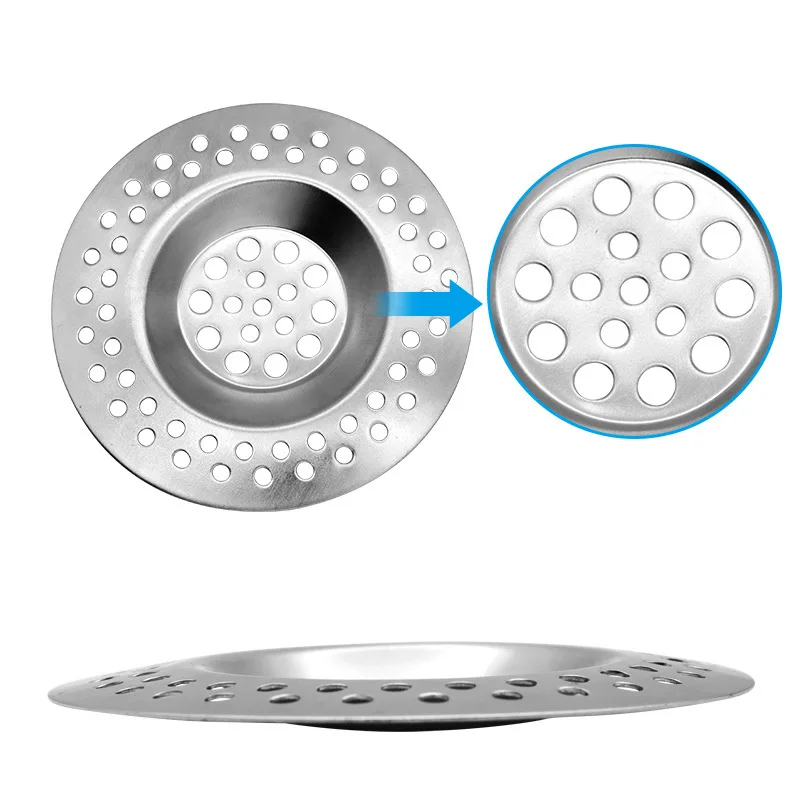 Bathroom Drain Floor Drain Cover Mop Pool Drain Outlet Filter Kitchen Sink Bathtub Hair Anti Clogging Filter Screen