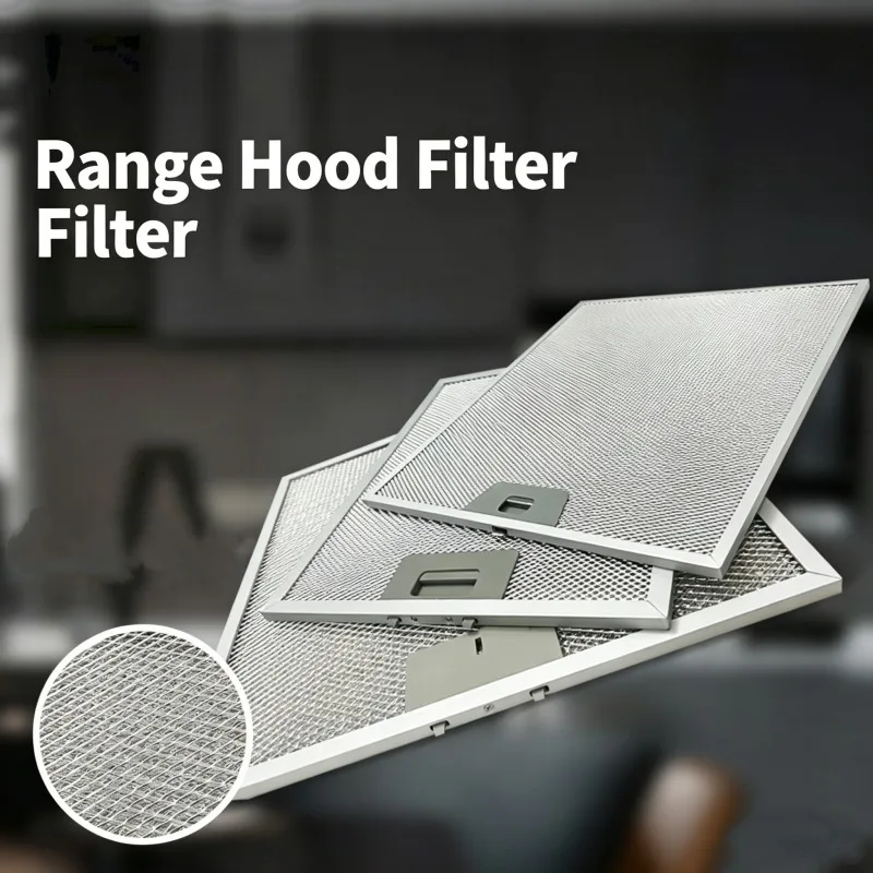 Range Hood Filter Cooker Hood Grease Leach Smoking Machine Grease Filter Screen Kitchen Metal Filter Network Replacement Parts