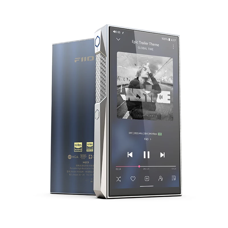 FiiO M23 Hi-Res HIFI Portable Android10 Music Player AMP USB DAC with AK4191EQ+AK4499EX PEQ Bluetooth 5.0