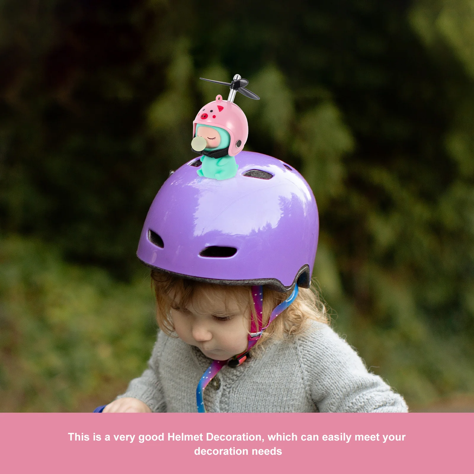 

Premium Ornament for Child Bike Safety Gear Decorative Ride Accessory Smooth Finish Reusable Convenient Installation