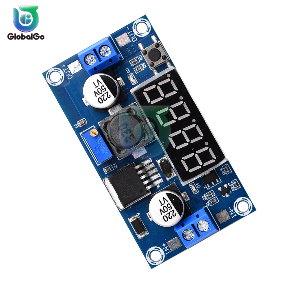 Modulo di alimentazione step-down DC-DC LM2596S Regolabile 3A Modulo Step-down con display digitale a LED con corrente di tensione