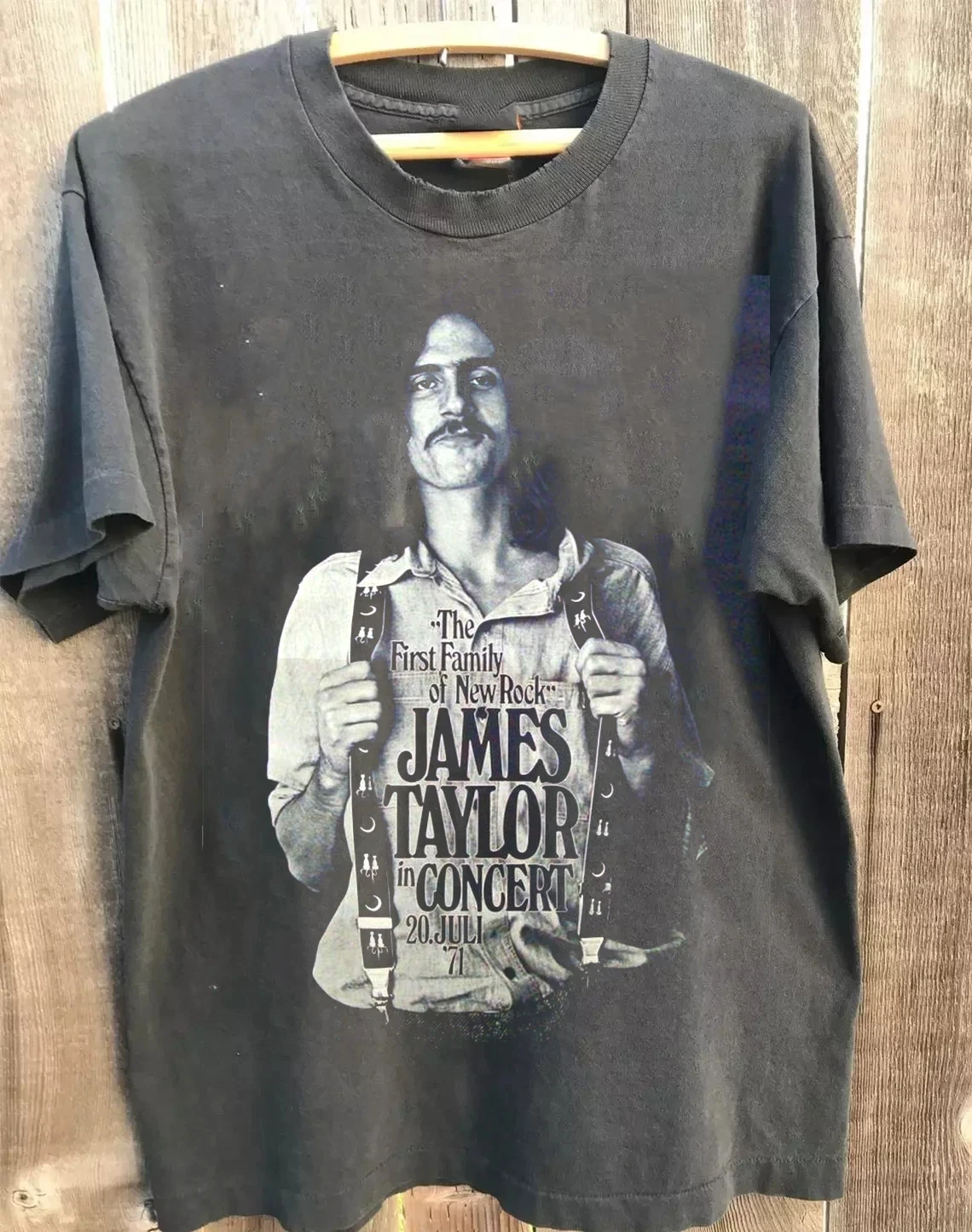 Camiseta de regalo para fanáticos de la gira de James Taylor de 1972, camiseta conmemorativa retro, camiseta estampada para fanáticos masculinos y femeninos para uso diario al aire libre