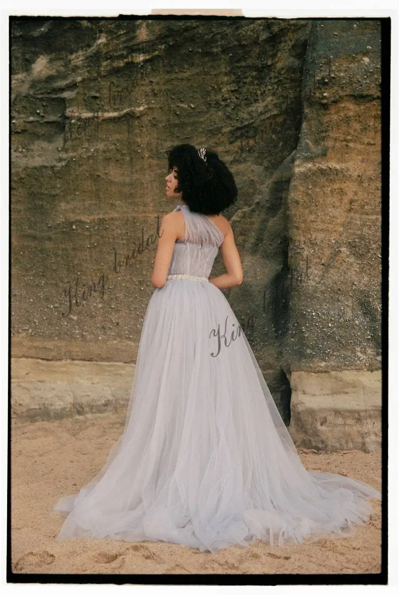 Einschultriges Hochzeitskleid, drapiertes Korsett, Brautkleid, Abendkleid, Ballkleider, formelles Partykleid für Damen, elegant