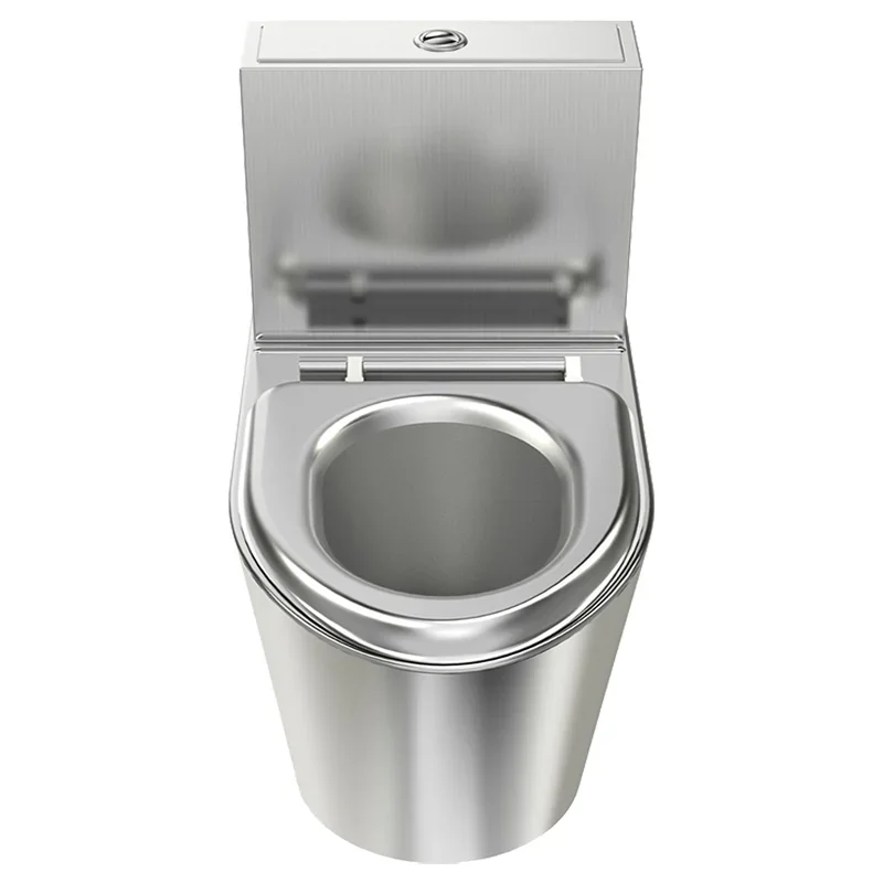 Stainless Steel  Commercial Toilet  Bathroom High-efficiency Water-saving Toilet Recyclable Multiple Styles Modern Toilets