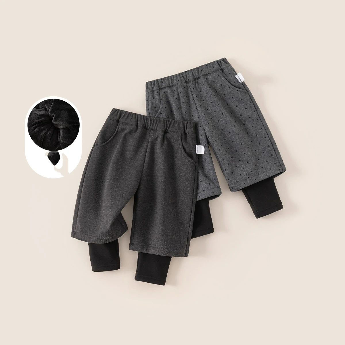 

Infant Baby Girls Pant Thicken Warm Polka Dots Kids Girls Wide Leg Pant New Winter Elastic Waist Toddler Girls Casual Pant