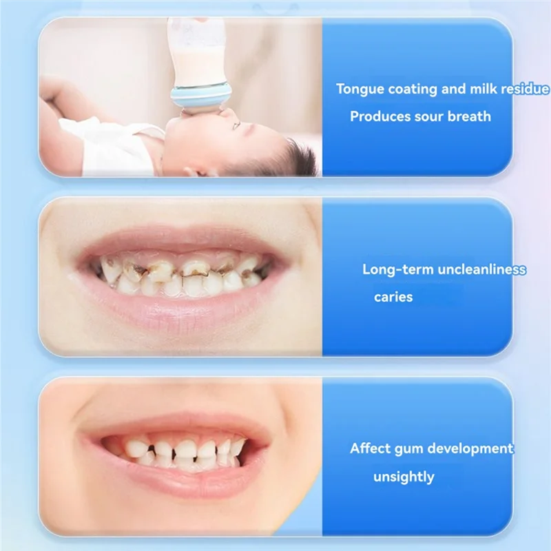 

MYMF-Baby Oral Cleaning Cotton Swab Baby Tongue Coating Young Children's Oral Cleaning