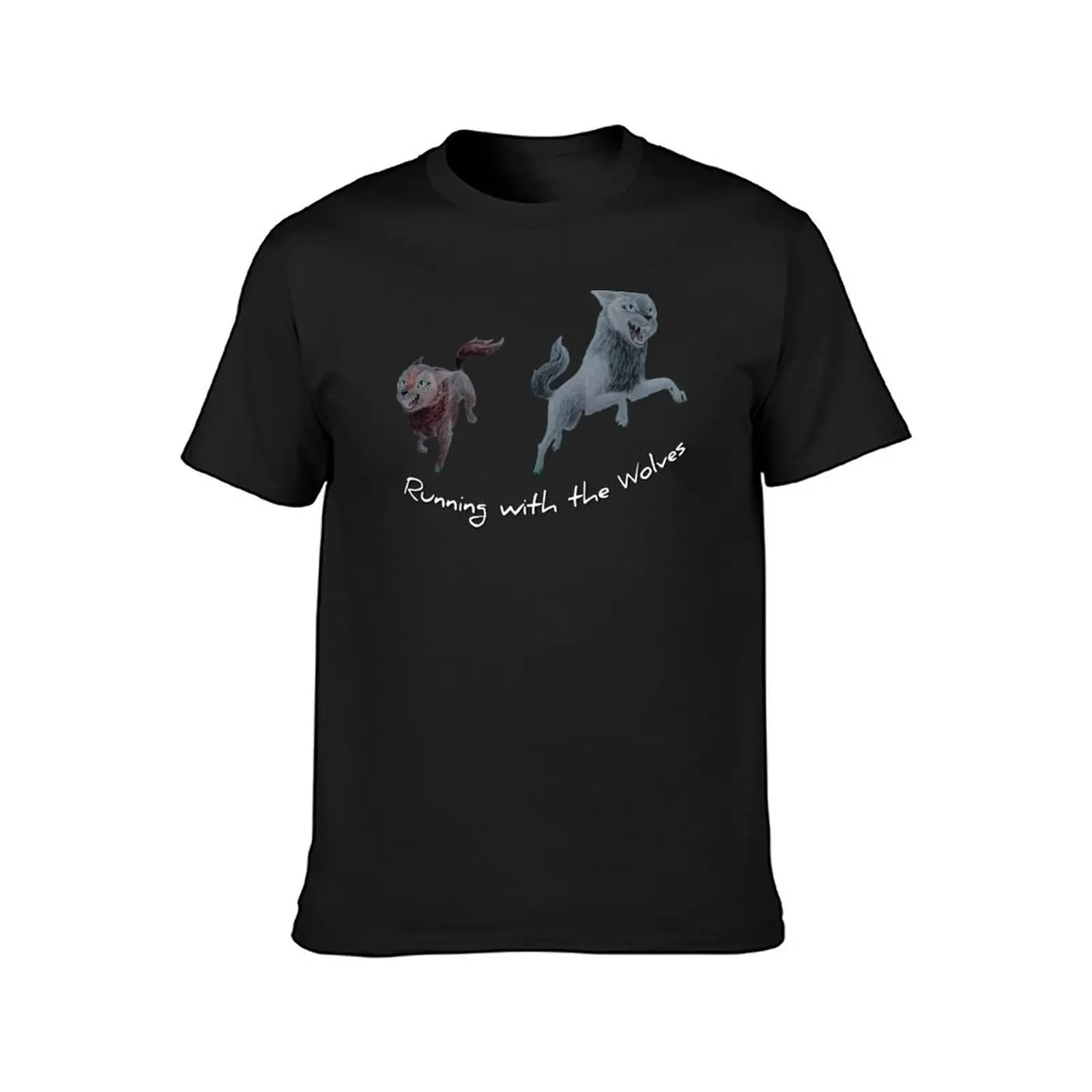 Running with the Wolves - Wolfwalkers T-Shirt anime clothes korean fashion mens graphic t-shirts