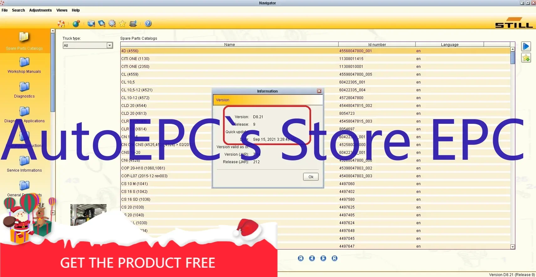 

AutoEPC New STILL STEDS 8.21SP1 R9 [09.2021] ЧАСТИ и РЕМОНТ + нашивка времени + ключевой сигнал