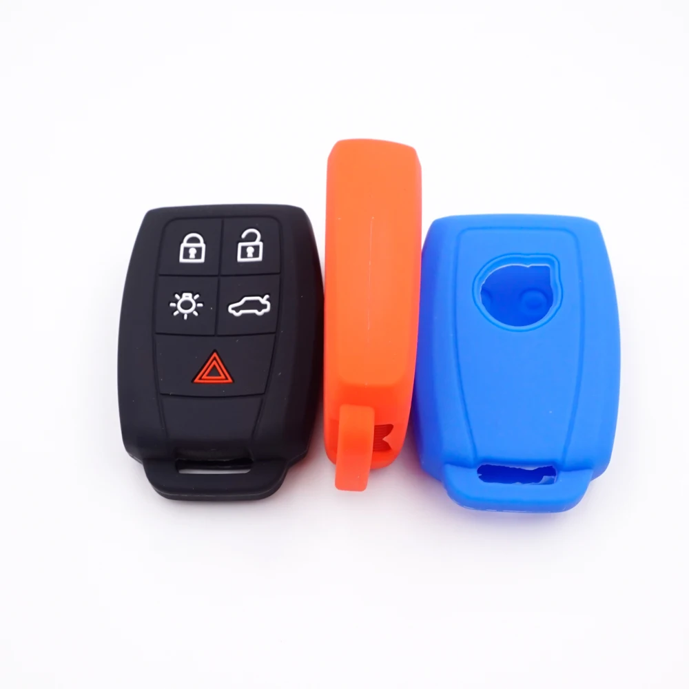 Xinyuexin Silicone Car Key Cover for Volvo Xc90 V50 S40 C70 S60 D5 C30 Case Protector Funda Llaves Remote Control Keys Holder