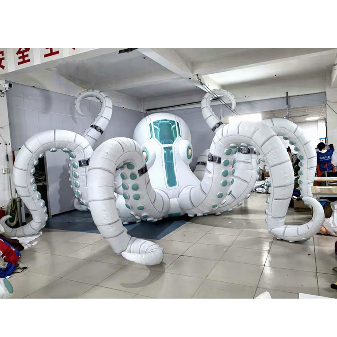 Giant Inflatable Octopus with Tentacles Futuristic 3D Creative Decoration Props for Nightclub Club DJ Music Festival