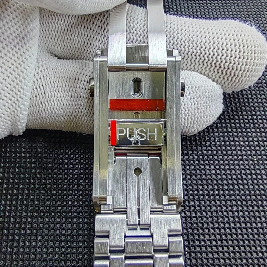 For Omega Seamaster 300 High Quality Curved End 316 Solid Stainless Steel Bracelet With Adjustable Push Folding Buckle