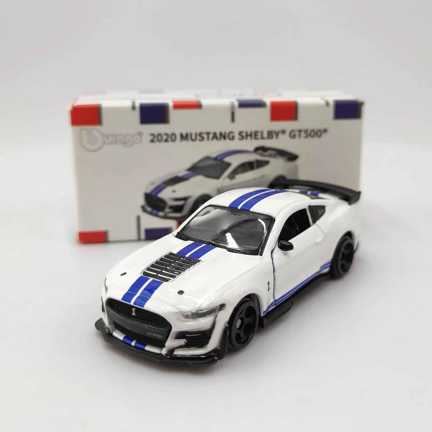 

Diecast Bburago 1/64 Scale Shelby 2020 Mustang GT500 Sports Simulation Alloy Car Model Collectible Toy Gift Souvenir Display