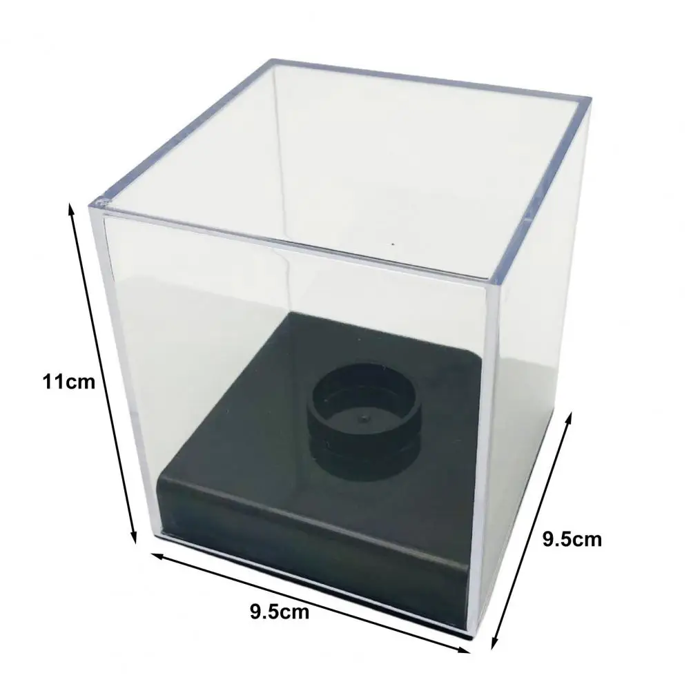 Softball Display Box Transparent Dustproof Baseball Display Box Waterproof Anti-UV Acrylic Baseball Organizer Box