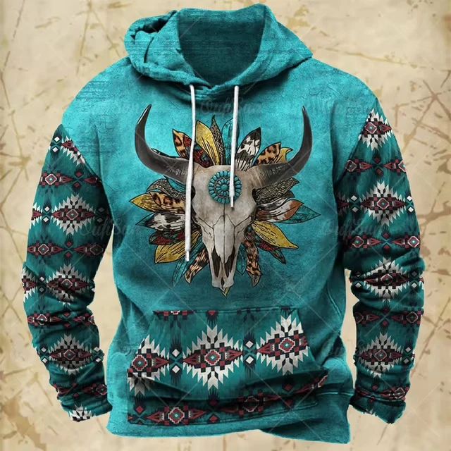 Sudadera con capucha con estampado 3D para hombre, suéter de manga larga, estilo Retro, a la moda, ropa para niños, otoño