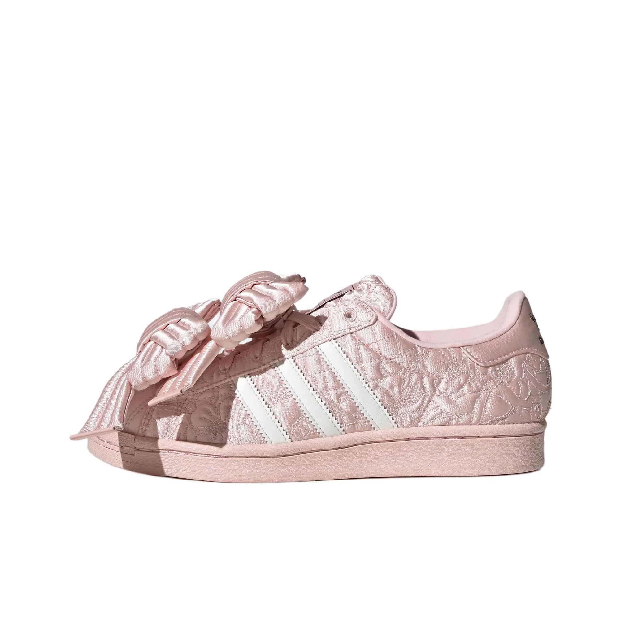 Adidas Originals Superstar W Skateboard Shoes Women's Low Top Pink/Bright White/Stratum Dark Earthy Brown JQ8737