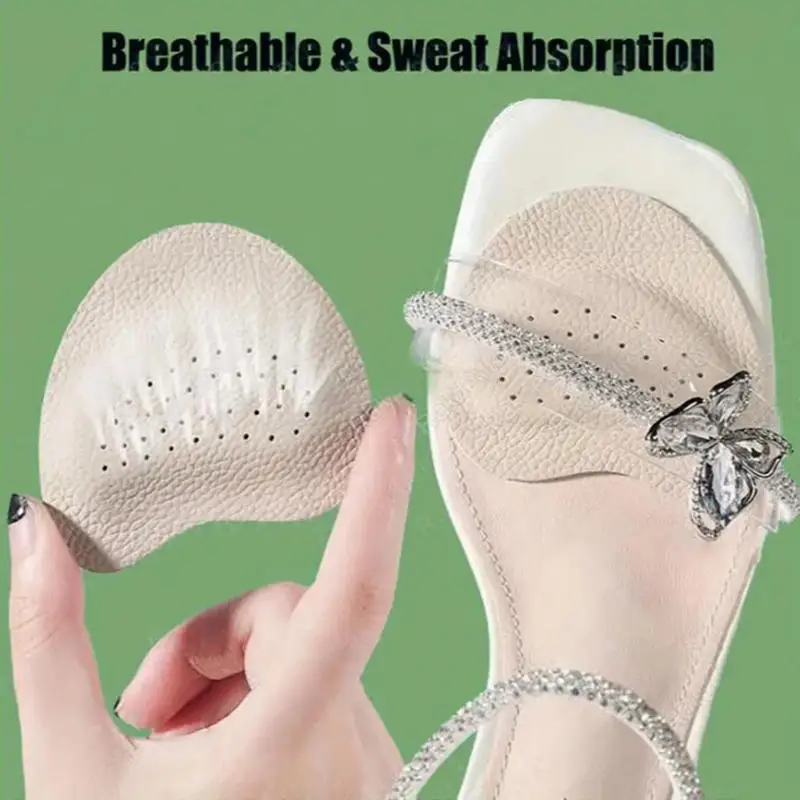 Sandals Anti‑Slip Forefoot Stickers, Women High‑Heel Pain‑Relief Insert Insoles Toe Cushion Foot‑Care Shoe Pad