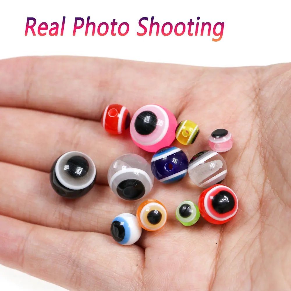 50/250PCS 5mm ~12mm Fishing Lure Round Eye Beads Fishing Rig Beads For Texas Rigs Carolina Rigs Fluke Rigs Slip Bobber Rigs view 5