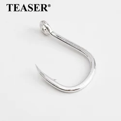 TEASER Salt water Hook  8062 5X Assist Hook Ring Eye Hooks Fishing Hook Barbed Circle Hooks Fishing Jigging Hooks