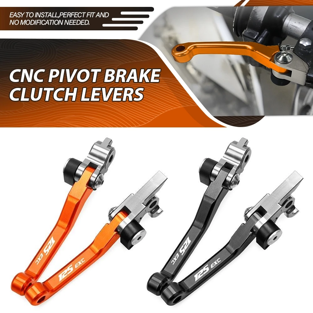 

CNC For 125EXC SIX DAYS 2004-2016 2015 2014 2013 125 EXC Motocross Foldable Pivot DirtBike Brake Clutch Lever Cable Lever Handle