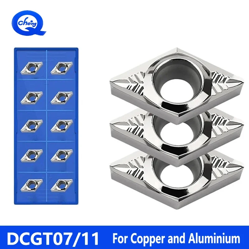 アルミインサート DCGT070202 AK HO1 DCGT070204 DCGT070208 DCGT11T302DCGT11T304 DCGT11T308 CNC旋盤用旋削工具