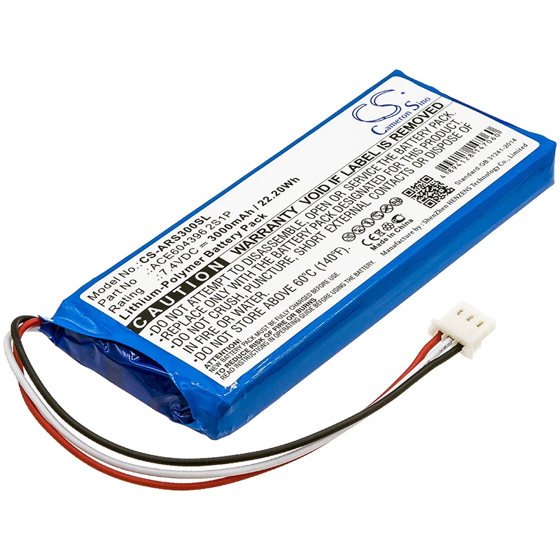 Cameron Sino 3000mAh  Battery for AAronia  Spectran HF-Rev.3, Spectran HF-V4 Analyzer,Spectran NF Analyzer