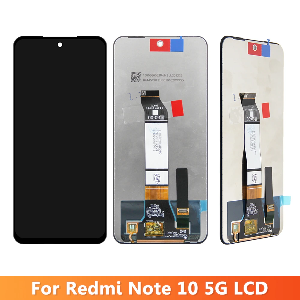 Tela de 6.5 ''para pantalla Xiaomi Redmi Note 10 5G Display LCD