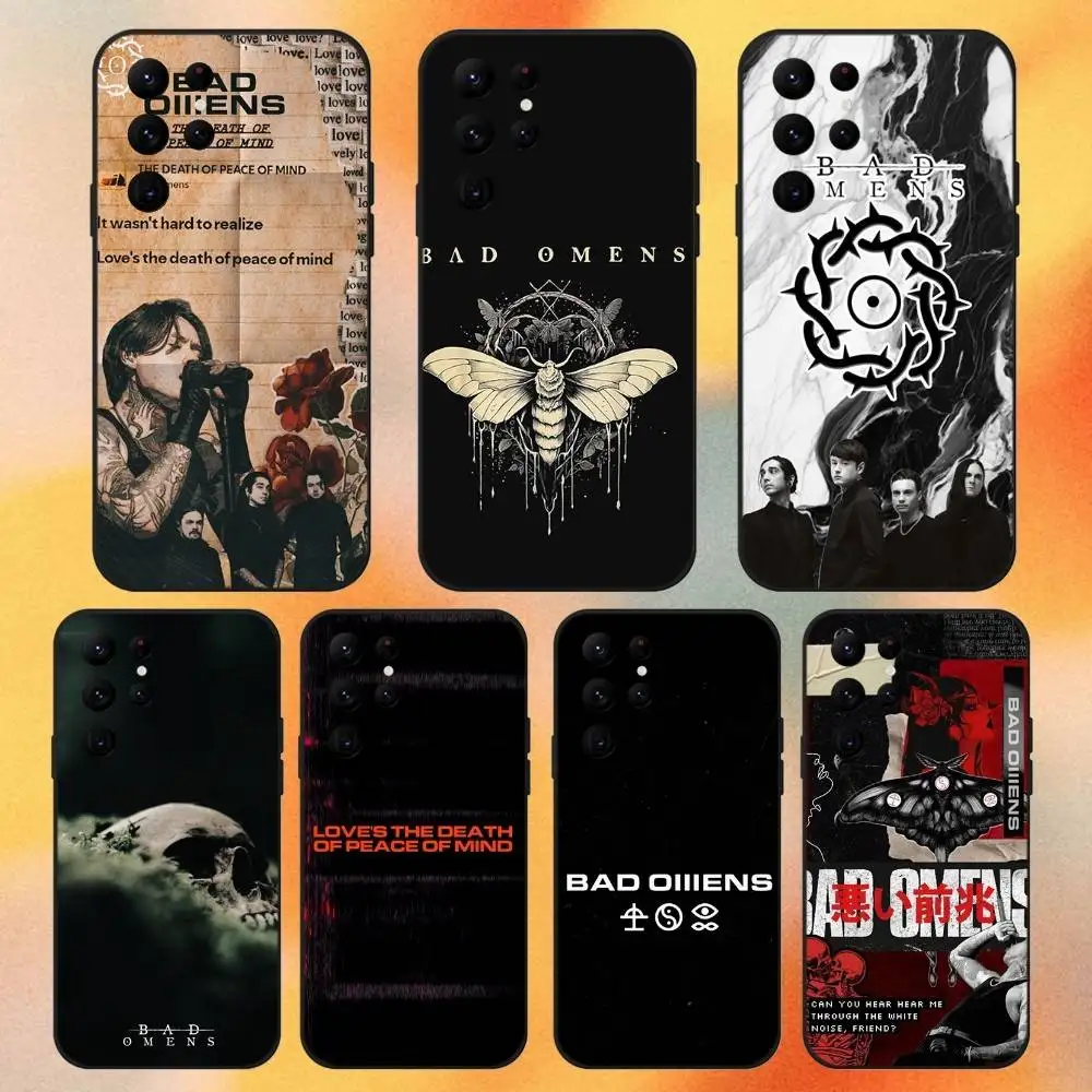 

B-Bad Omens CONCRETE JUNGLE Phone Case For Samsung S 25,24,23,22,30,21,10,9,Ultra,Plus,Lite,FE,4,5G Black Soft Case