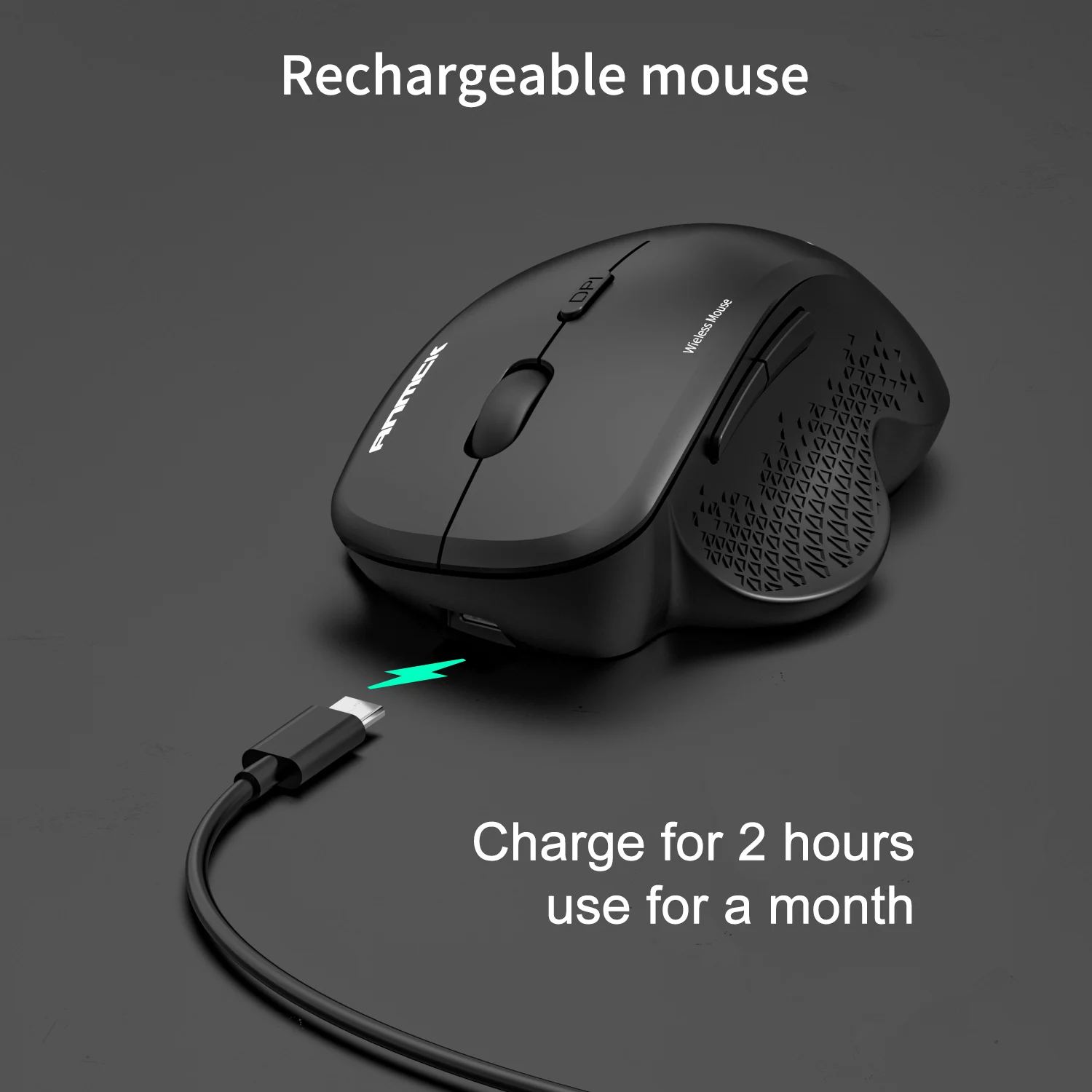 Ratón inalámbrico para juegos con Bluetooth, Mouse Vertical silencioso para pc, recargable, Mini, USB, inalámbrico, gergonómico para computadora portátil Xi