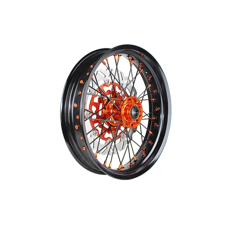 

High Performance 17-3.5/17-4.5 Aluminum Alloy Supermoto Wheels Set
