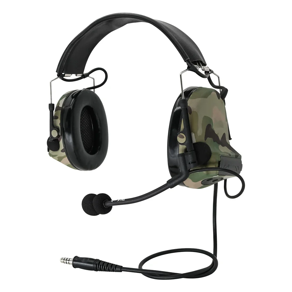 Noise Reduction Shooting Tactical Ptt Headset Electronic Military Airsoft COMTA II Hearing Protection Hunting Tactical Headphon