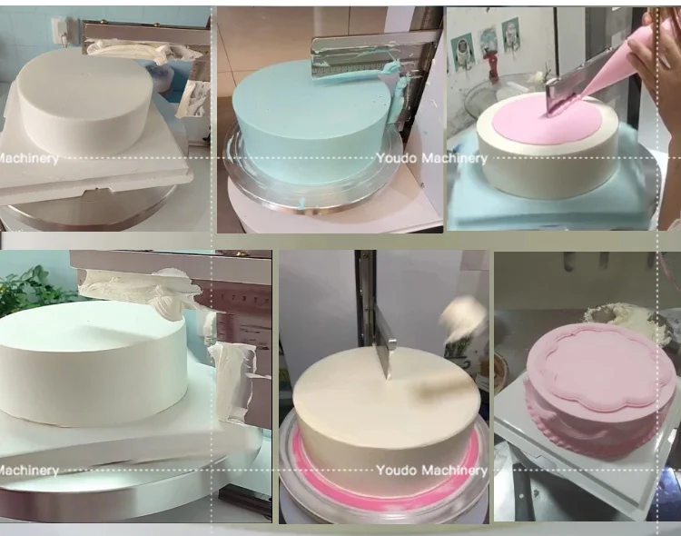 2023 Birthday Fondant Cake Smoothing Coating Machinery Cake Icing Smoother Machine For Cake Decoration